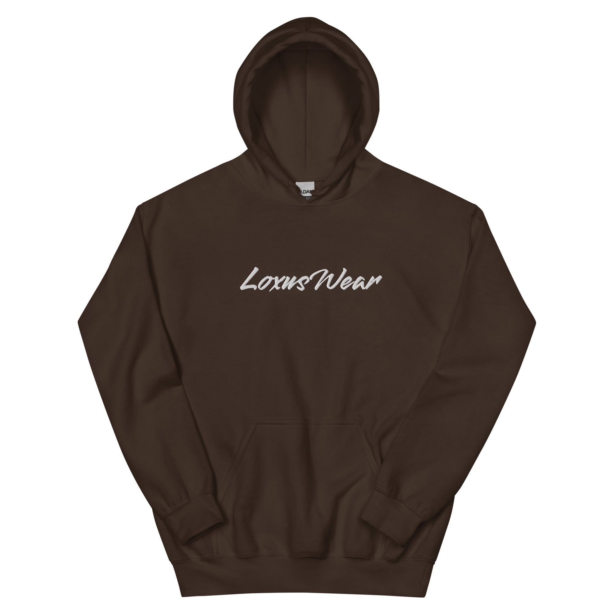 Loxus Cozy Dark Chocolate Script Hoodie