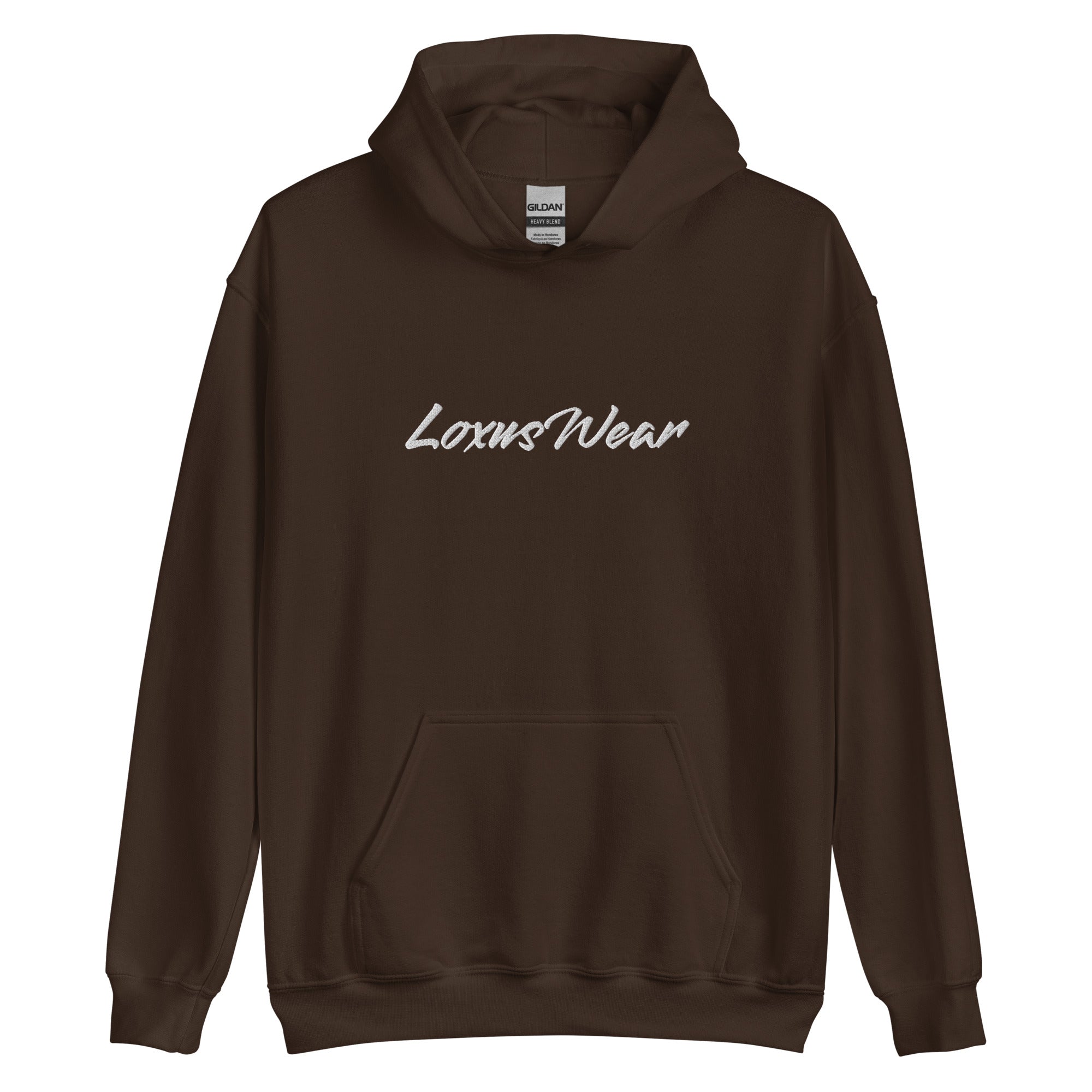 Loxus Cozy Dark Chocolate Script Hoodie