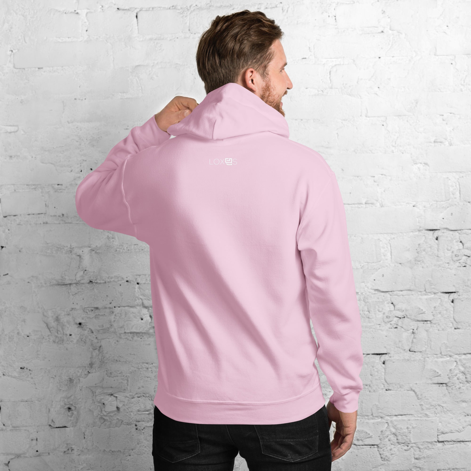 Loxus Cozy Pink Script Hoodie