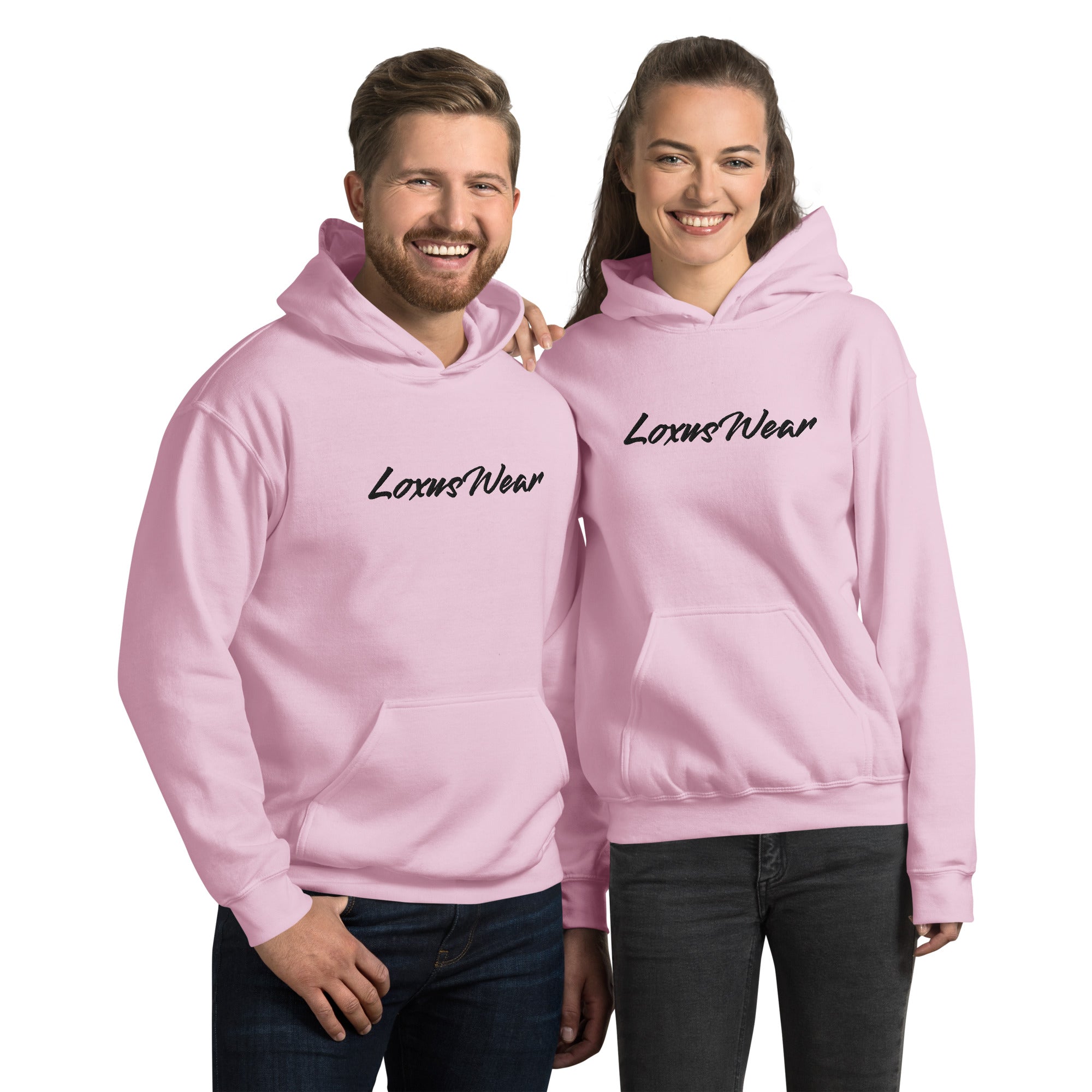 Loxus Cozy Pink Script Hoodie