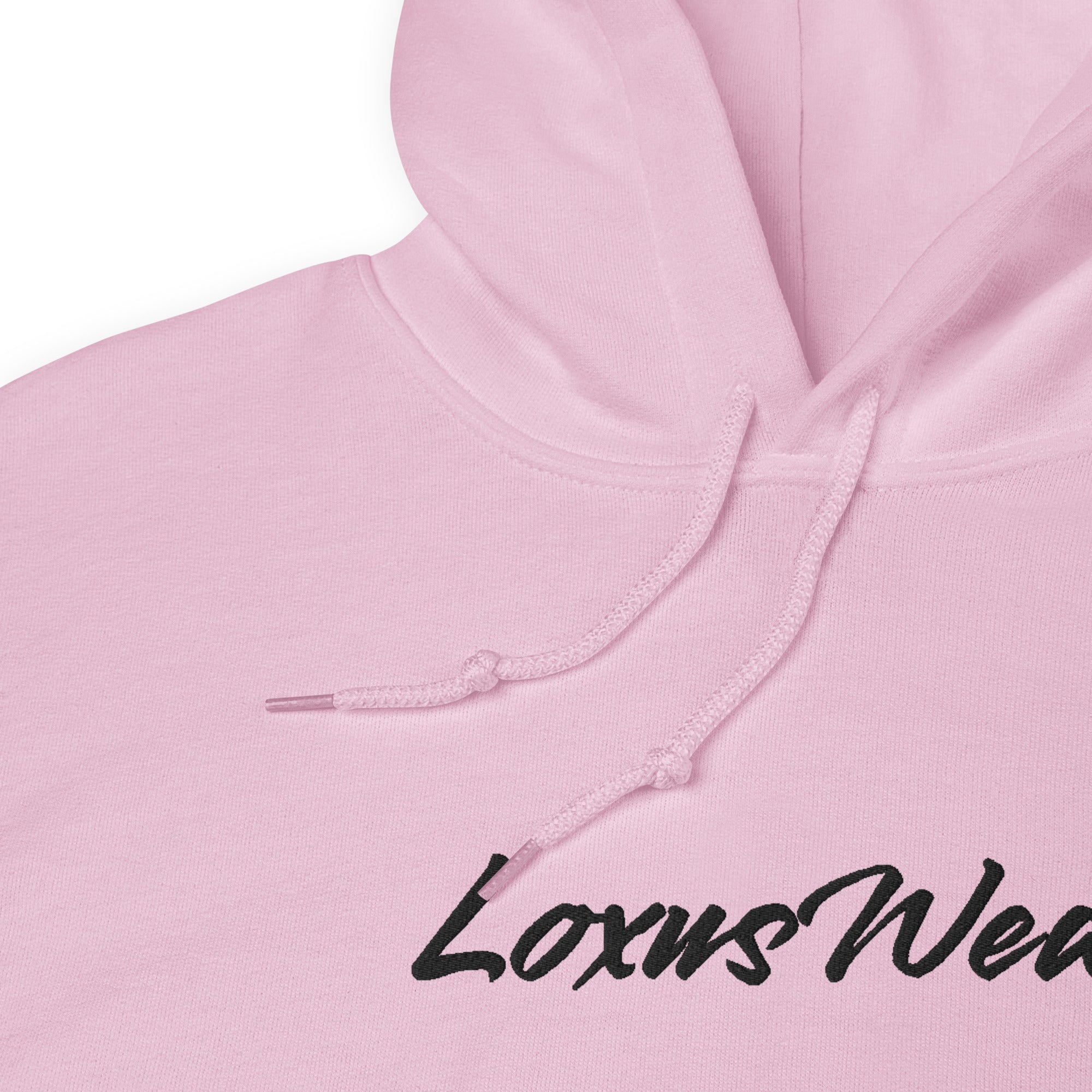 Loxus Cozy Pink Script Hoodie