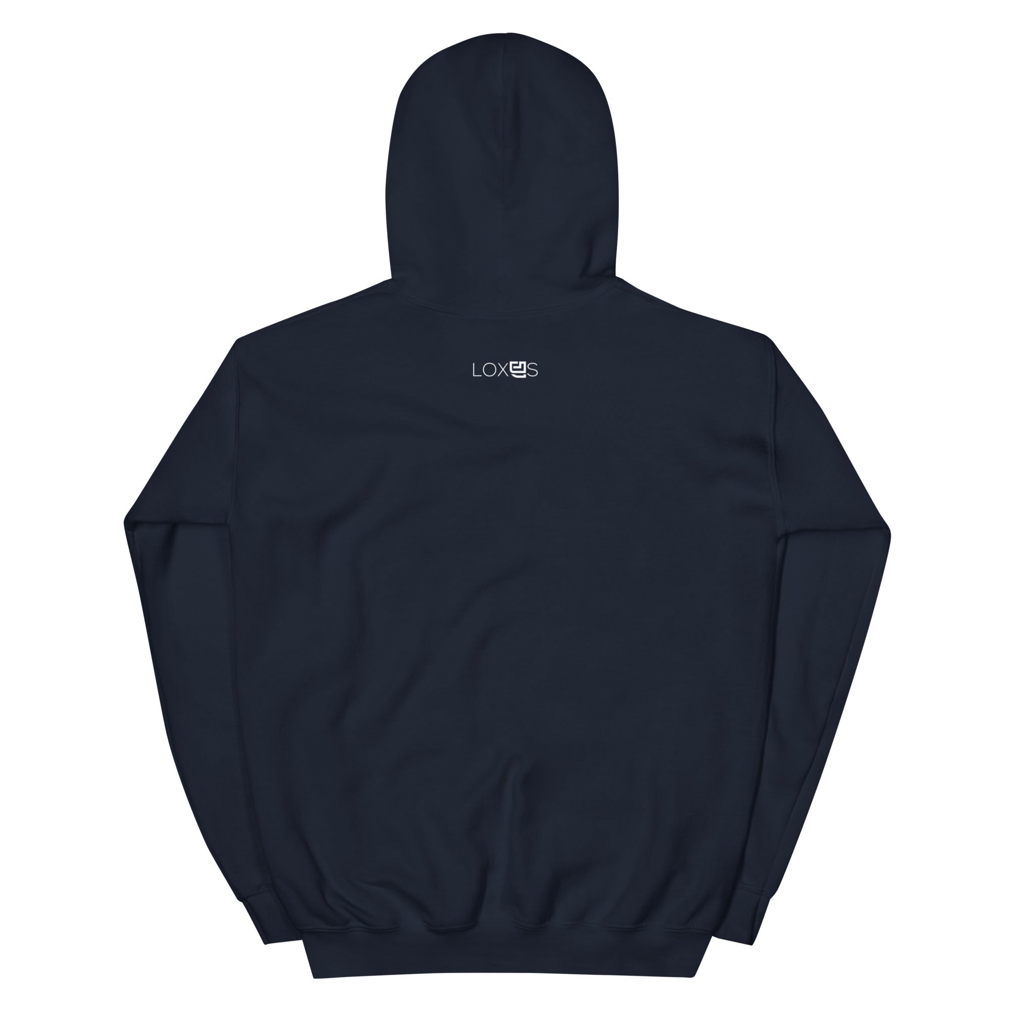 Loxus Cozy Navy Script Hoodie