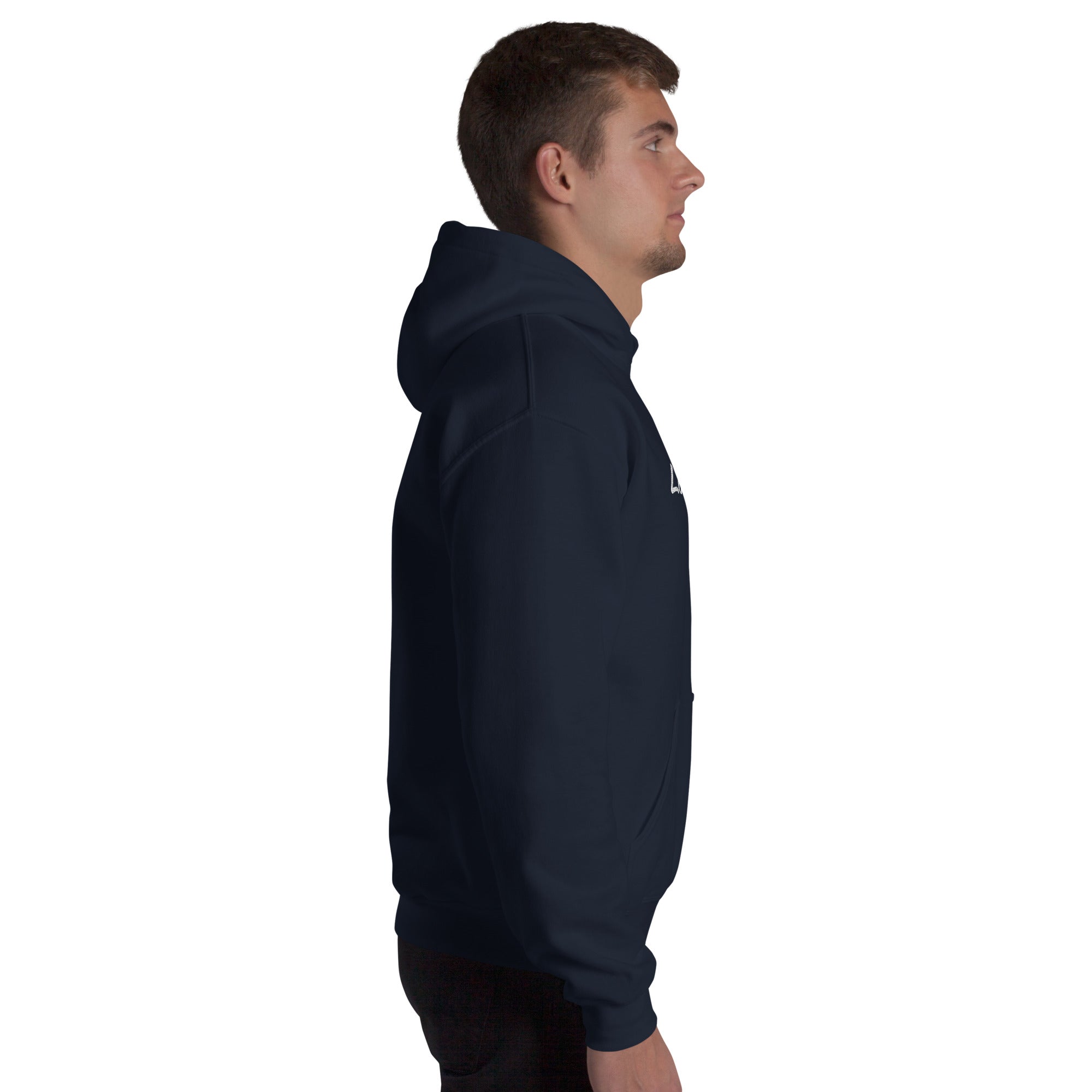 Loxus Cozy Navy Script Hoodie