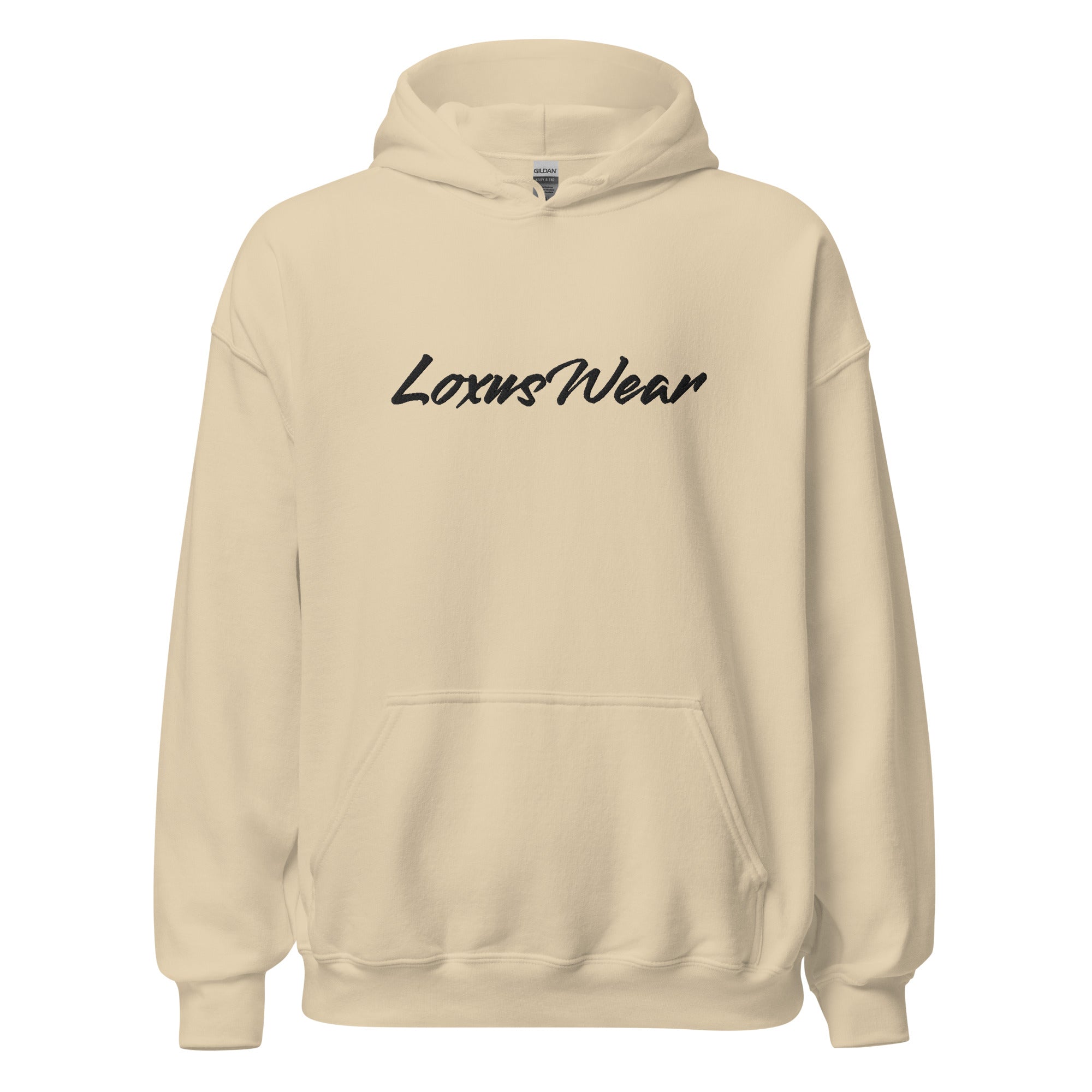 Loxus Cozy Sand Script Hoodie