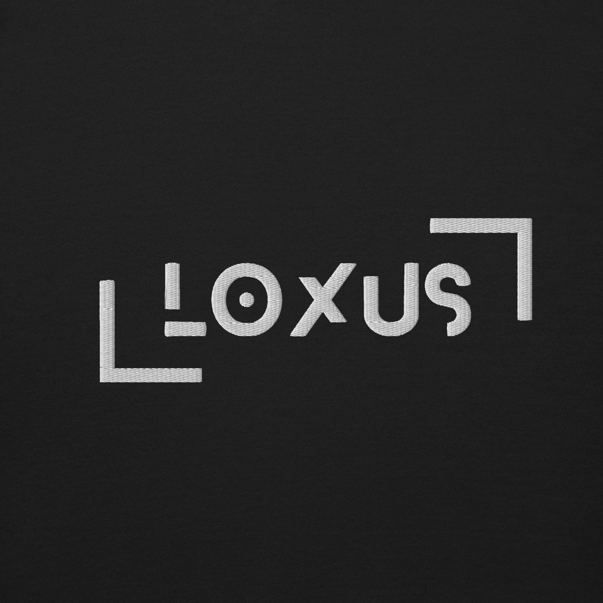 Loxus Essential Embroidered Black Crew