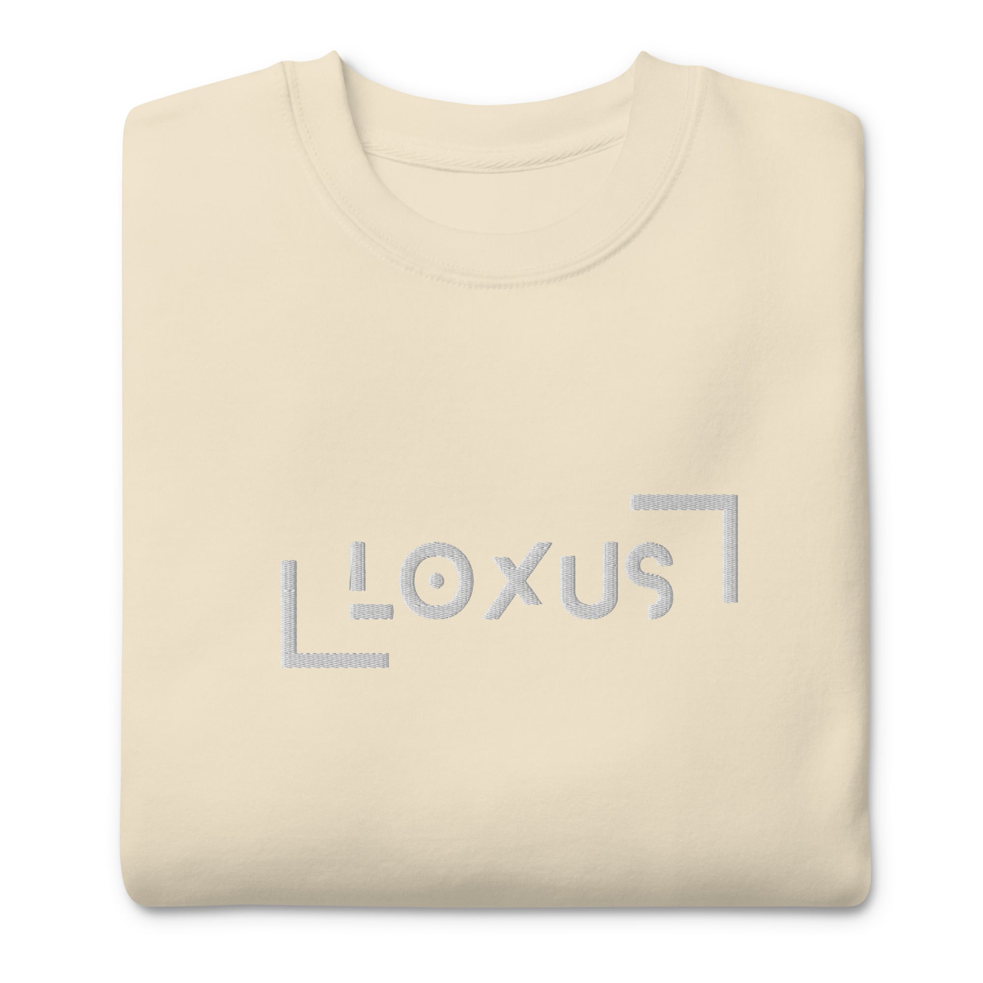 Loxus Essential Embroidered Bone Crew