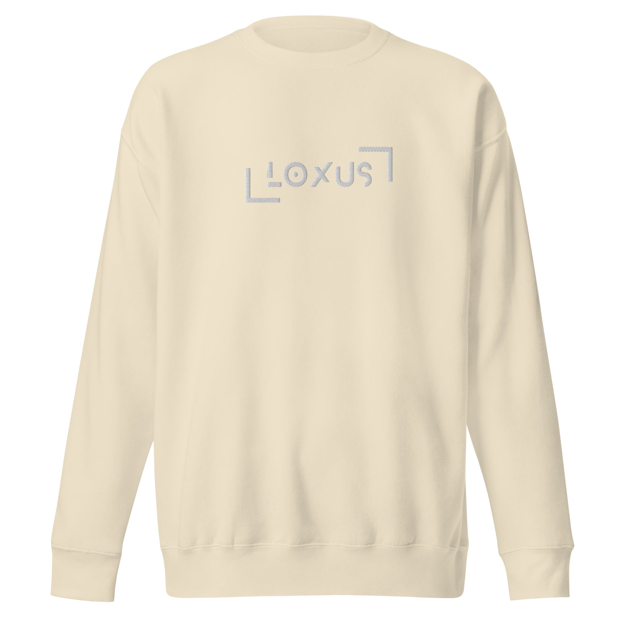 Loxus Essential Embroidered Bone Crew