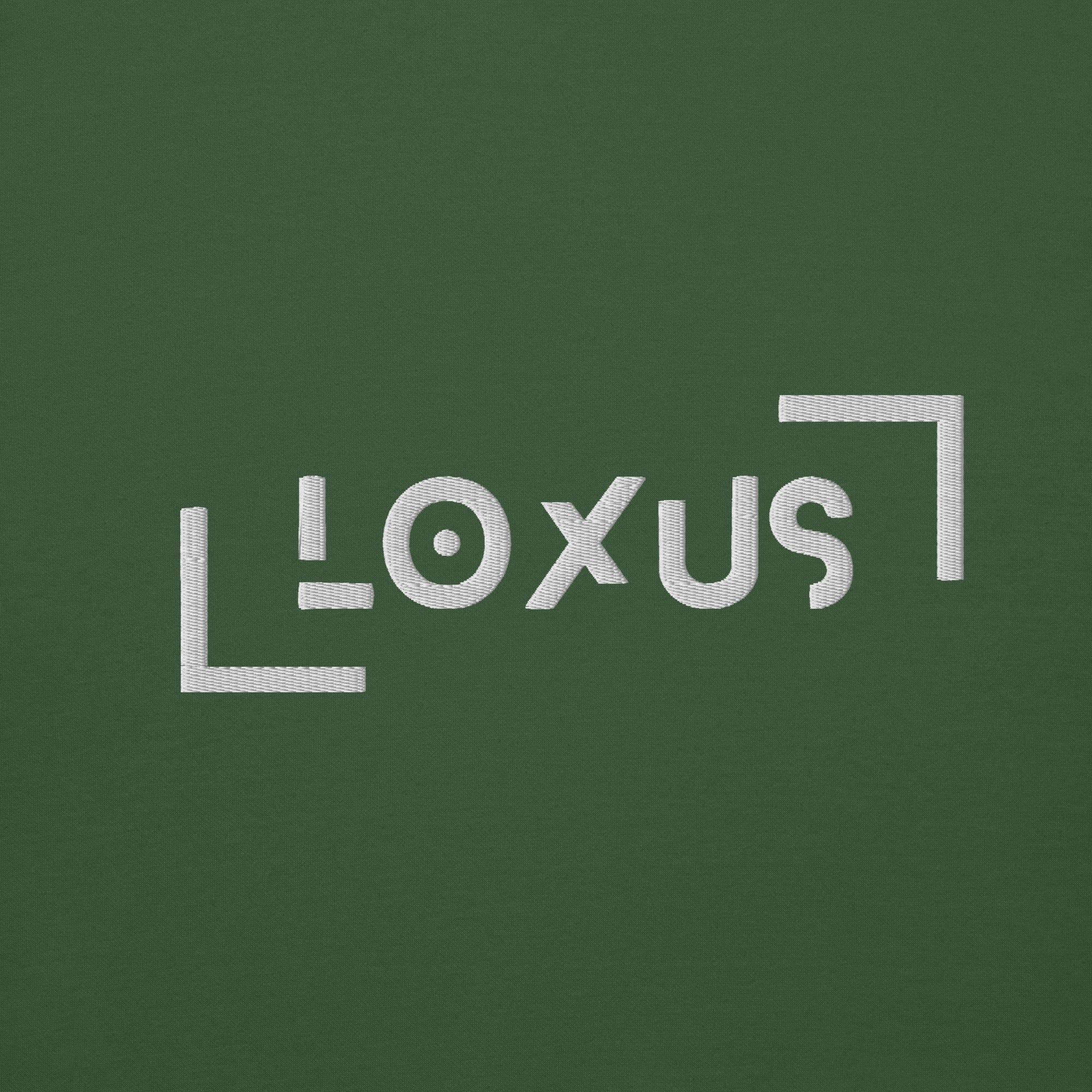 Loxus Essential Embroidered Green Crew