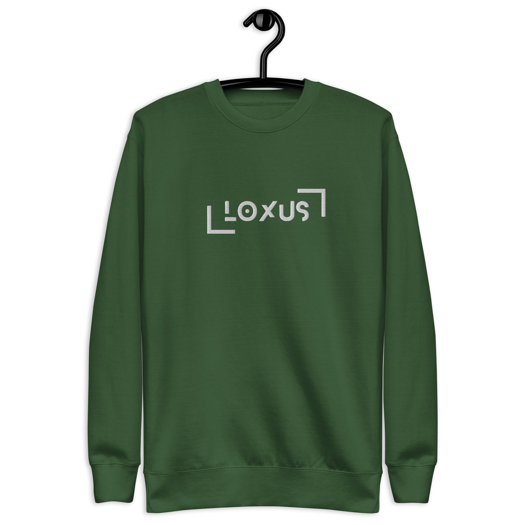 Loxus Essential Embroidered Green Crew