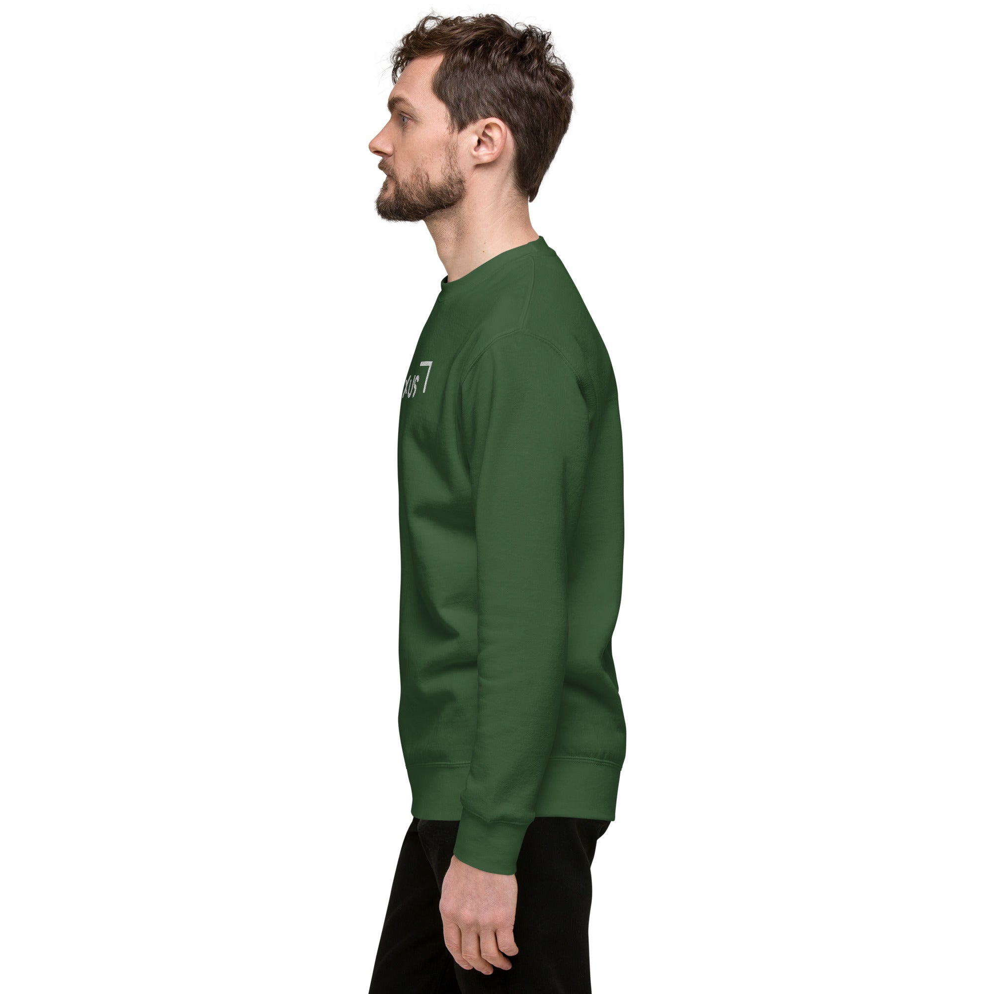 Loxus Essential Embroidered Green Crew