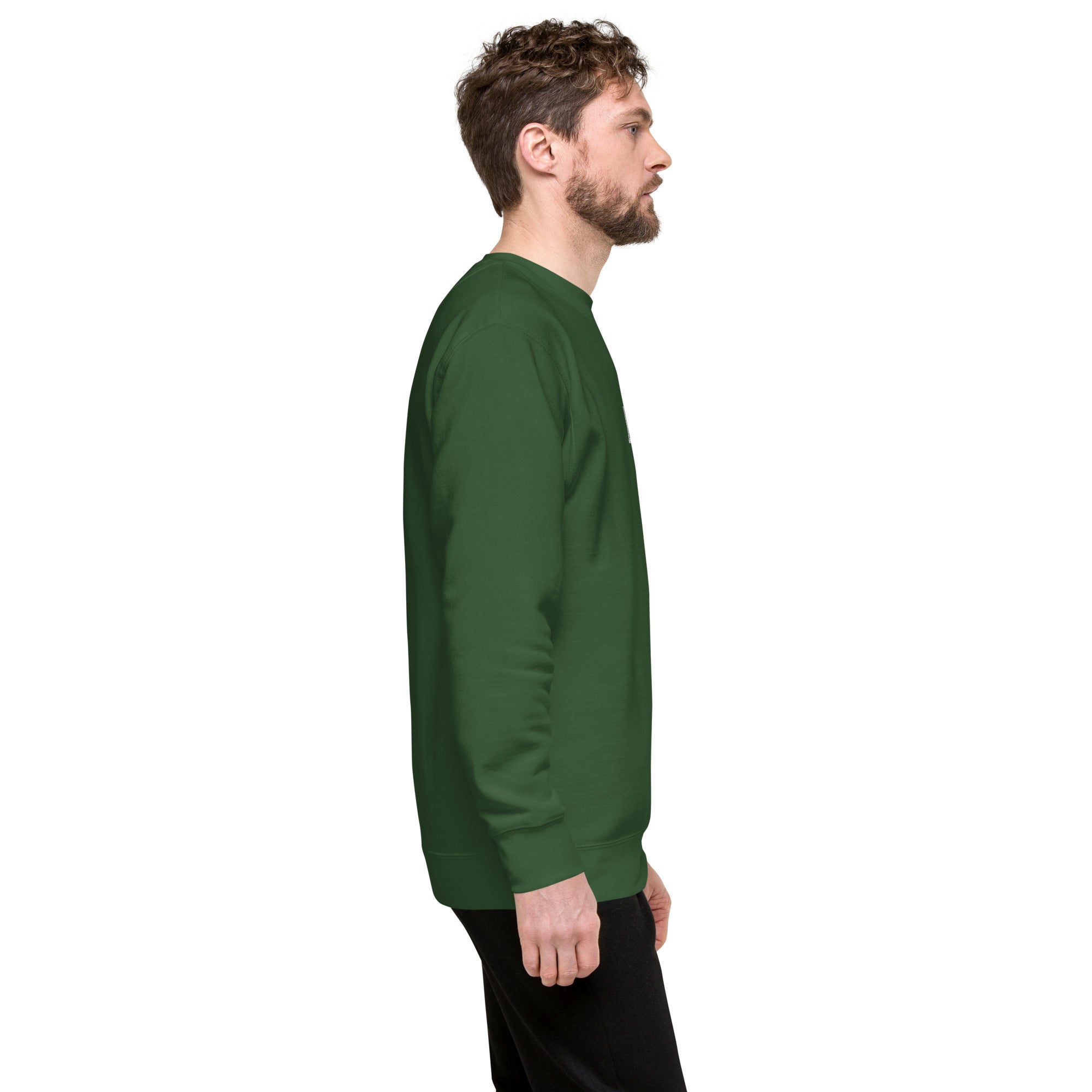 Loxus Essential Embroidered Green Crew